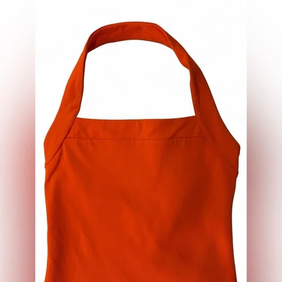 Aritzia Babaton Contour Harmonize Halter Top - Orange Square Neck - Picture 7 of 14